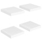 vidaXL Kelluvat seinähyllyt 4 kpl valkoinen 23x23,5x3,8 cm MDF hinta ja tiedot | Hyllyt | hobbyhall.fi