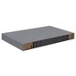 vidaXL Kelluvat seinähyllyt 2 kpl harmaa 40x23x3,8 cm MDF hinta ja tiedot | Hyllyt | hobbyhall.fi