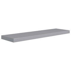 vidaXL Kelluva seinähylly harmaa 90x23,5x3,8 cm MDF hinta ja tiedot | Hyllyt | hobbyhall.fi