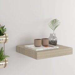 vidaXL Kelluva seinähylly tammi 23x23,5x3,8 cm MDF hinta ja tiedot | Hyllyt | hobbyhall.fi