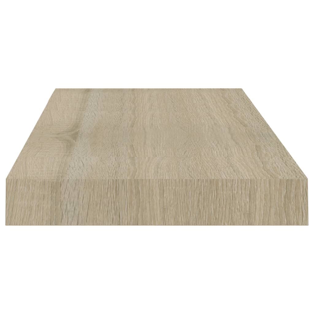 vidaXL Kelluvat seinähyllyt 2 kpl tammen värinen 50x23x3,8 cm MDF hinta ja tiedot | Hyllyt | hobbyhall.fi