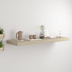 vidaXL Kelluva seinähylly tammi 80x23,5x3,8 cm MDF hinta ja tiedot | Hyllyt | hobbyhall.fi