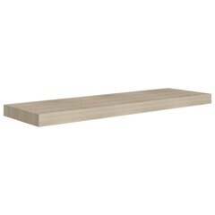 vidaXL Kelluva seinähylly tammi 80x23,5x3,8 cm MDF hinta ja tiedot | Hyllyt | hobbyhall.fi