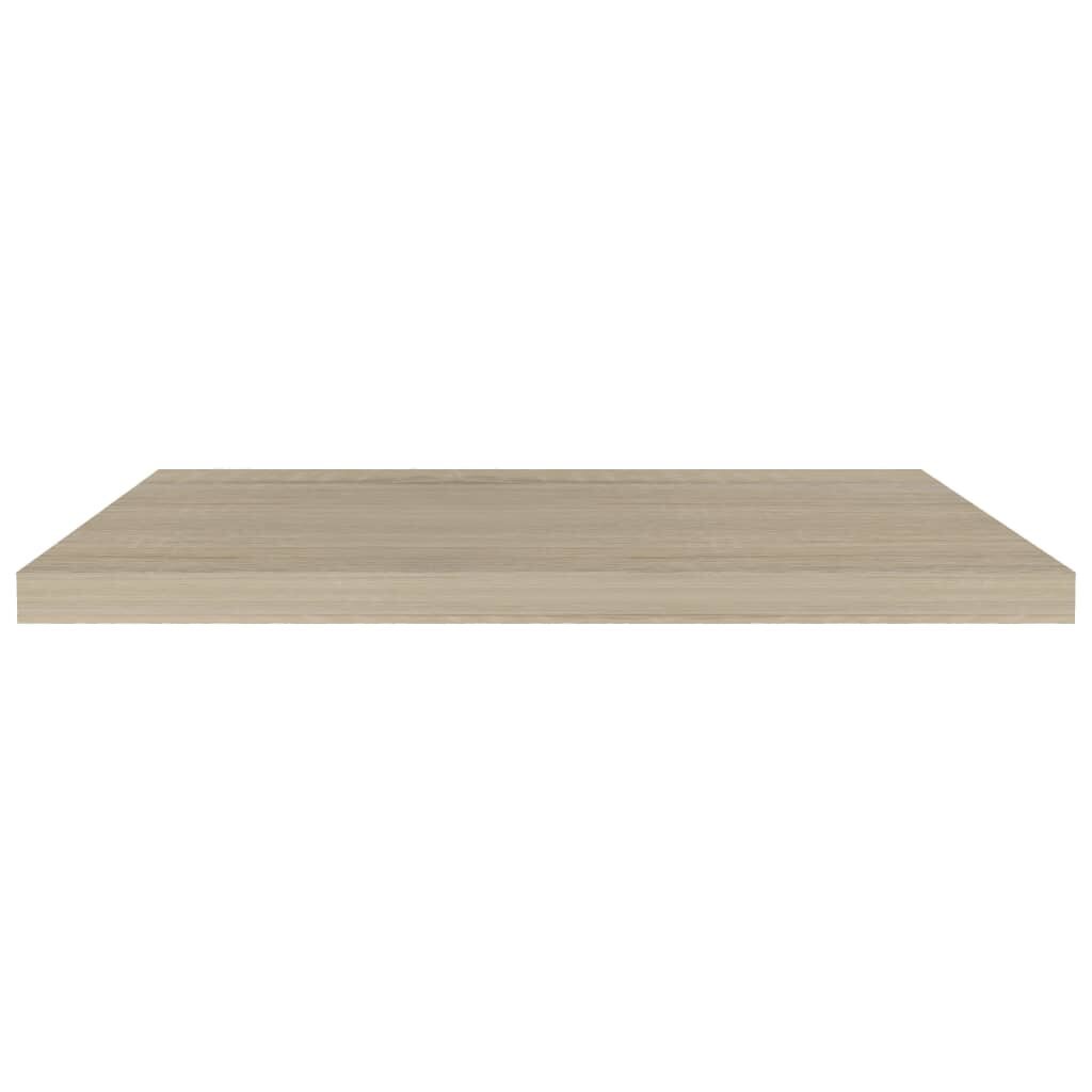 vidaXL Kelluvat seinähyllyt 2 kpl tammi 80x23,5x3,8 cm MDF hinta ja tiedot | Hyllyt | hobbyhall.fi