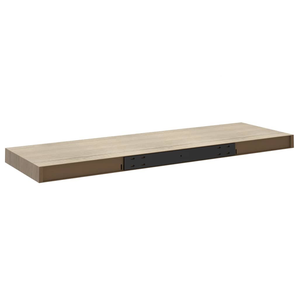 vidaXL Kelluvat seinähyllyt 4 kpl tammi 80x23,5x3,8cm MDF hinta ja tiedot | Hyllyt | hobbyhall.fi