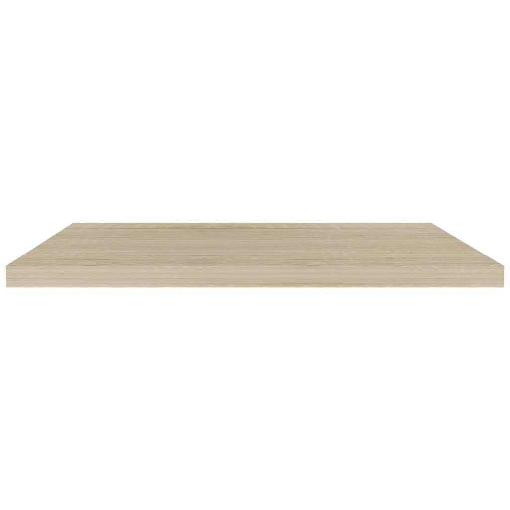 vidaXL Kelluvat seinähyllyt 2 kpl tammi 90x23,5x3,8 cm MDF hinta ja tiedot | Hyllyt | hobbyhall.fi