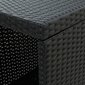 vidaXL Baaripöytä säilytystelineellä musta 120x60x110 cm polyrottinki hinta ja tiedot | Ruokapöydät | hobbyhall.fi