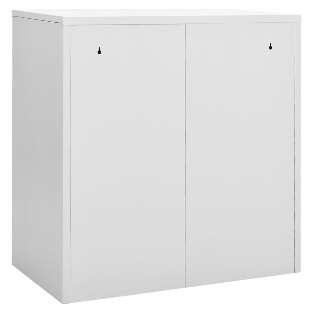 vidaXL Pukukaappi vaaleanharmaa ja punainen 90x45x92,5 cm teräs hinta ja tiedot | Kaapit | hobbyhall.fi