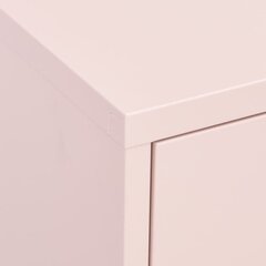 vidaXL Varastokaappi pinkki 80x35x101,5 cm teräs hinta ja tiedot | Olohuoneen kaapit ja lipastot | hobbyhall.fi