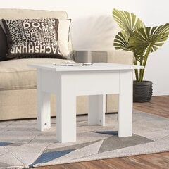 vidaXL Sohvapöytä valkoinen 55x55x42 cm lastulevy hinta ja tiedot | Sohvapöydät | hobbyhall.fi