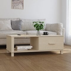 vidaXL Sohvapöytä HAMAR hunajanruskea 100x55x35 cm täysi mänty hinta ja tiedot | Sohvapöydät | hobbyhall.fi