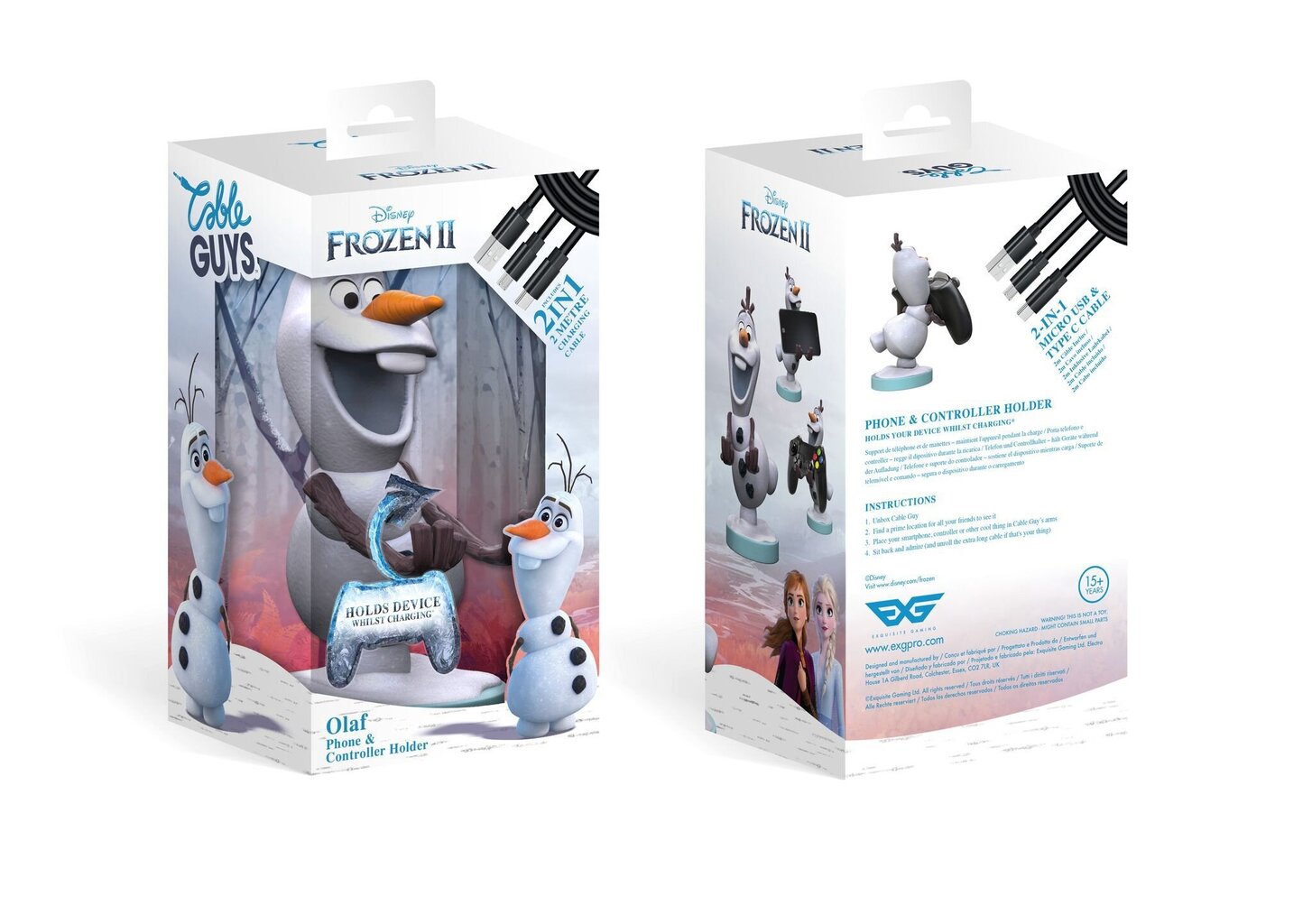 Cable Guys Disney Frozen Olaf hinta ja tiedot | Pelien oheistuotteet | hobbyhall.fi