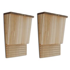 Lepakkotalo 22 x 12 x 34 cm 2-osaa hinta ja tiedot | Lintulaudat ja lintuhäkit | hobbyhall.fi