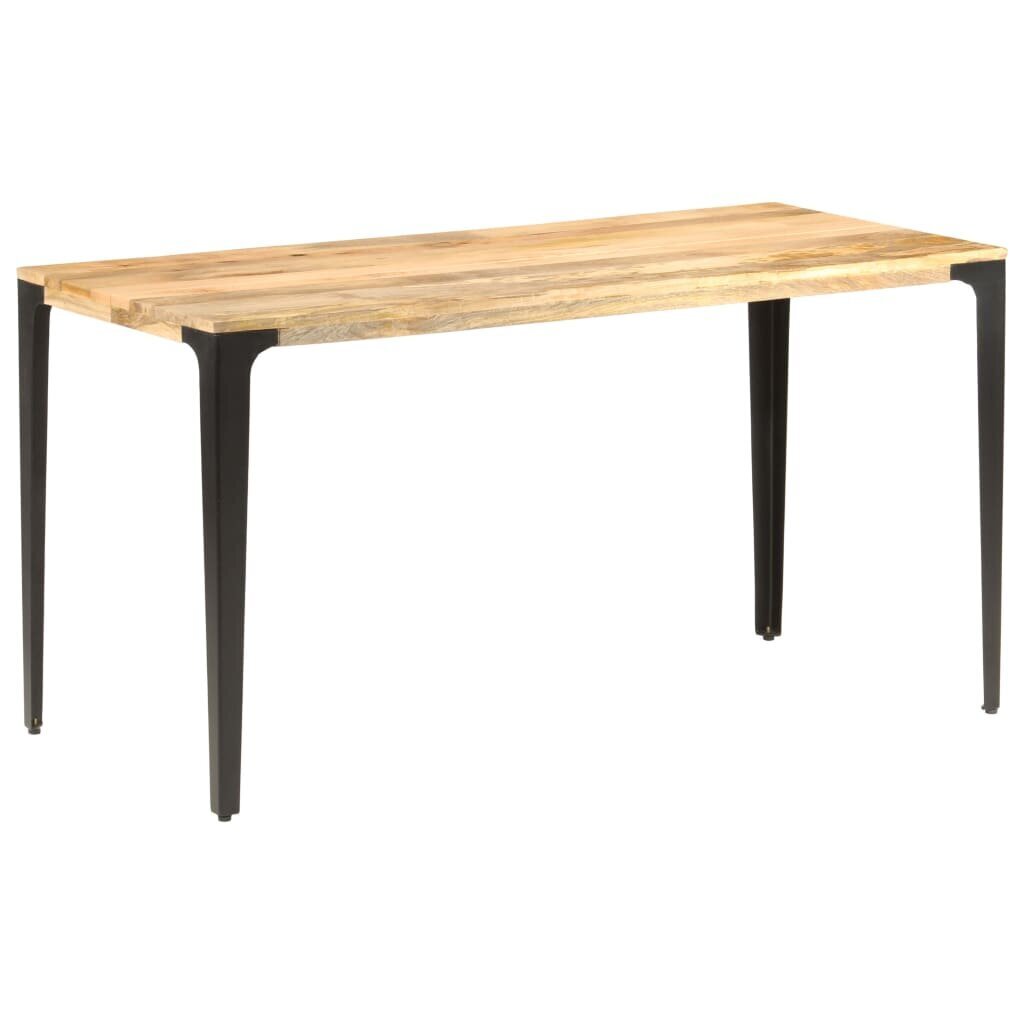 vidaXL Ruokapöytä 140x70x76 cm täysi mangopuu hinta ja tiedot | Ruokapöydät | hobbyhall.fi