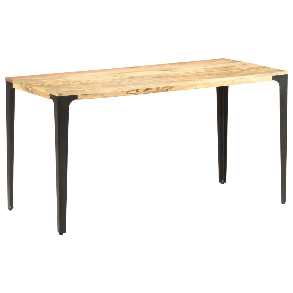 vidaXL Ruokapöytä 140x70x76 cm täysi mangopuu hinta ja tiedot | Ruokapöydät | hobbyhall.fi