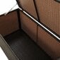 vidaXL Puutarhan säilytyslaatikko polyrottinki 100x50x50 cm ruskea hinta ja tiedot | Kompostorit ja jäteastiat | hobbyhall.fi