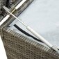 vidaXL Puutarhan säilytyslaatikko polyrottinki 200x50x60 cm harmaa hinta ja tiedot | Kompostorit ja jäteastiat | hobbyhall.fi