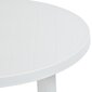 vidaXL Puutarhapöytä valkoinen 89 cm muovi hinta ja tiedot | Puutarhapöydät | hobbyhall.fi