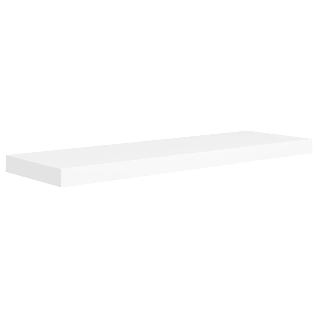 vidaXL Kelluvat seinähyllyt 2 kpl valkoinen 80x23,5x3,8 cm MDF hinta ja tiedot | Hyllyt | hobbyhall.fi