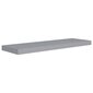 vidaXL Kelluvat seinähyllyt 2 kpl harmaa 80x23,5x3,8 cm MDF hinta ja tiedot | Hyllyt | hobbyhall.fi