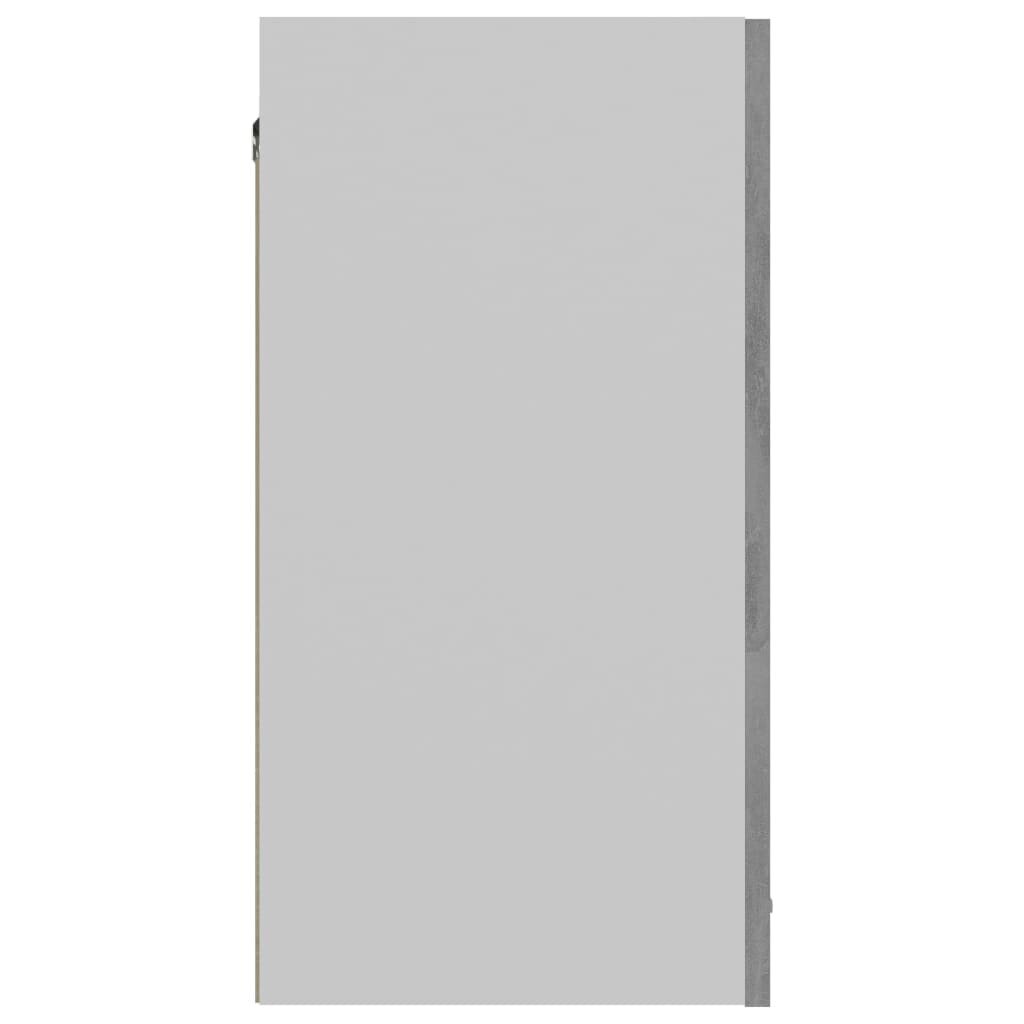 vidaXL Seinäkaappi betoninharmaa 60x31x60 cm lastulevy hinta ja tiedot | Keittiön kaapit | hobbyhall.fi