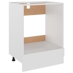 vidaXL Uunikaappi valkoinen 60x46x81,5 cm lastulevy hinta ja tiedot | Keittiön kaapit | hobbyhall.fi
