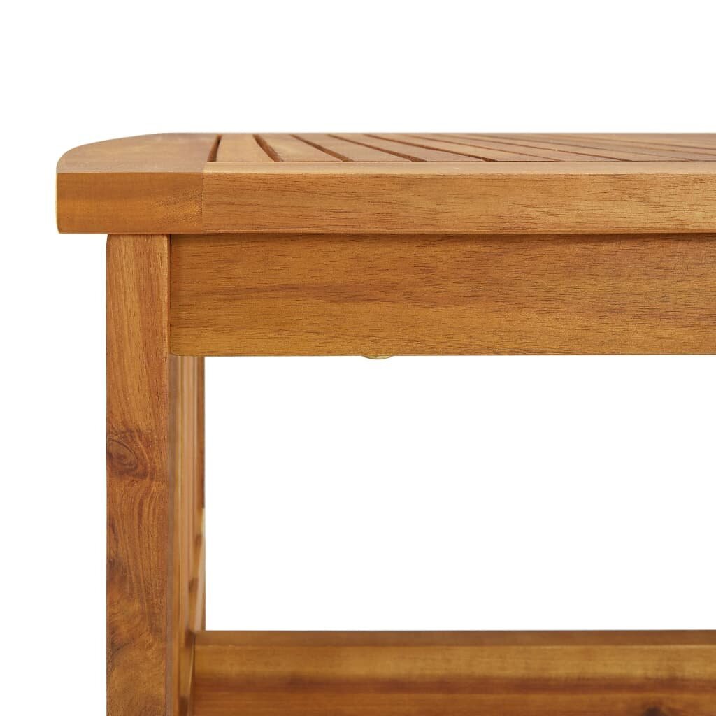 vidaXL Sohvapöytä 102x50x43 cm täysi akaasiapuu hinta ja tiedot | Sohvapöydät | hobbyhall.fi