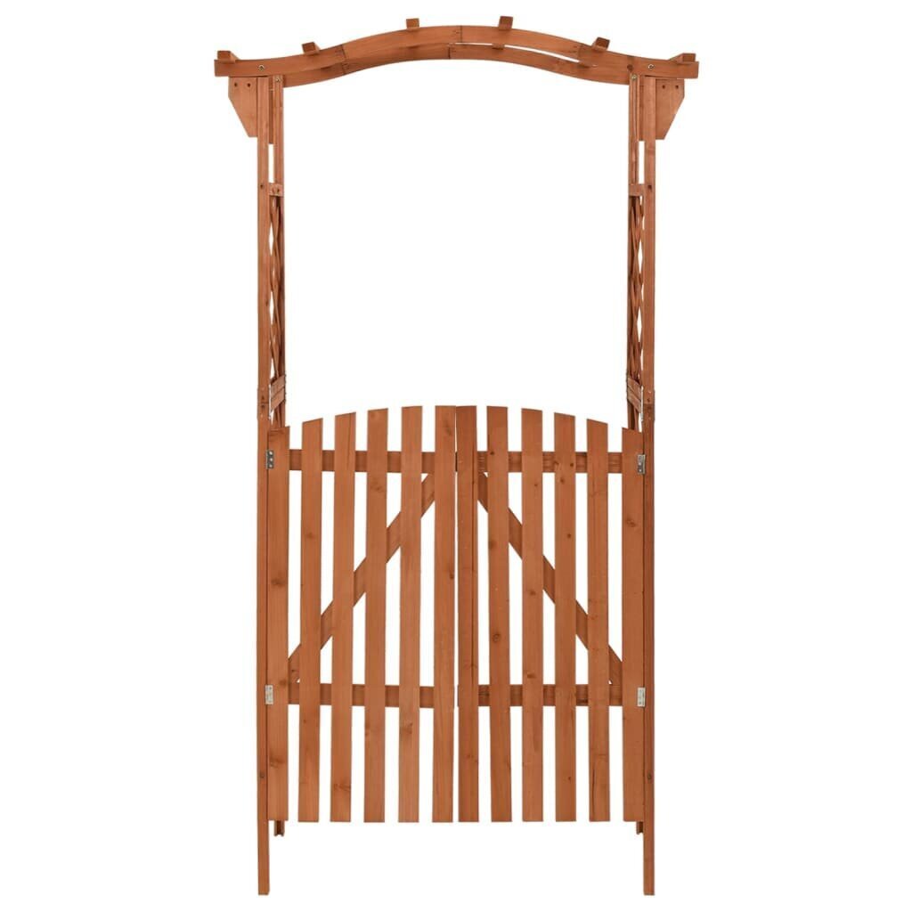 vidaXL Pergola portilla 116x40x204 cm täysi kuusi hinta ja tiedot | Puutarhakoristeet | hobbyhall.fi