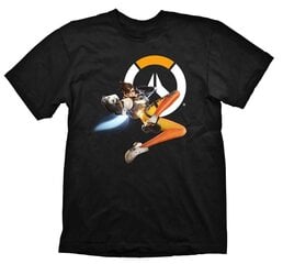 T-Shirt Overwatch Tracer, Black Size L hinta ja tiedot | Pelien oheistuotteet | hobbyhall.fi