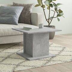 vidaXL Sohvapöytä betoninharmaa 55,5x55,5x40 cm lastulevy hinta ja tiedot | Sohvapöydät | hobbyhall.fi