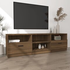 vidaXL TV-taso ruskea tammi 150x33,5x45 cm tekninen puu hinta ja tiedot | TV-tasot | hobbyhall.fi