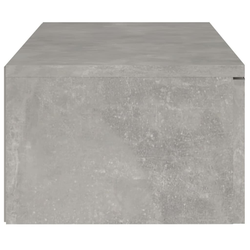 vidaXL Seinäkaappi betoninharmaa 102x30x20 cm tekninen puu hinta ja tiedot | Olohuoneen kaapit ja lipastot | hobbyhall.fi