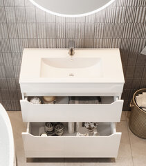 Kylpyhuonekaappi, jossa on pesuallas Neo-80, valkoinen hinta ja tiedot | Kylpyhuonekaapit | hobbyhall.fi