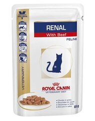 Royal Canin naudanlihalla Renal Feline, 85 g hinta ja tiedot | Kissanruoka | hobbyhall.fi