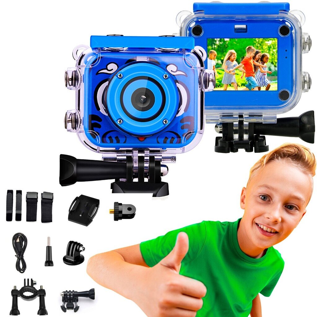 Extralink Kids Camera H18 Blue hinta ja tiedot | Videokamerat | hobbyhall.fi