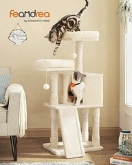 Raaputustanko Feandrea PCT141M01 Cat Soft Pehmo, 115 cm hinta ja tiedot | Raapimispuut ja kiipeilypuut | hobbyhall.fi