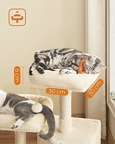 Raaputustanko Feandrea PCT141M01 Cat Soft Pehmo, 115 cm hinta ja tiedot | Raapimispuut ja kiipeilypuut | hobbyhall.fi