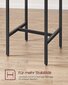 Baaripöytä ja tuolit Vasagale LBT017B01, ruskea musta hinta ja tiedot | Ruokapöydän tuolit | hobbyhall.fi