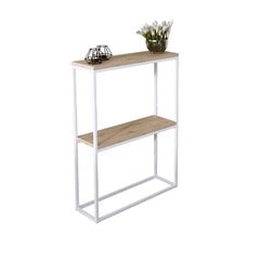 ADRK Furniture Mason konsolipöytä, ruskea/valkoinen hinta ja tiedot | Sivupöydät | hobbyhall.fi