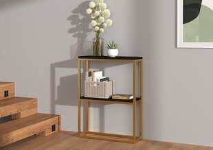 ADRK Furniture Mason konsolipöytä, musta/kultainen hinta ja tiedot | Sivupöydät | hobbyhall.fi