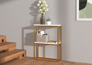 ADRK Furniture Mason konsolipöytä, kulta/valkoinen hinta ja tiedot | Sivupöydät | hobbyhall.fi