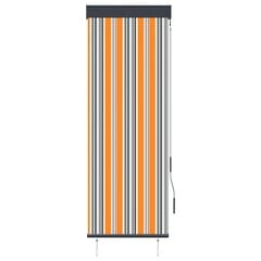 vidaXL Ulkorullaverho 60x250 cm keltainen ja sininen hinta ja tiedot | Rullaverhot | hobbyhall.fi