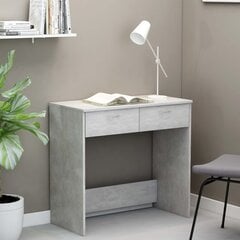vidaXL Työpöytä betoninharmaa 80x40x75 cm lastulevy hinta ja tiedot | Tietokonepöydät ja työpöydät | hobbyhall.fi