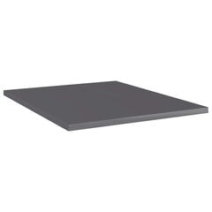 vidaXL Kirjahyllytasot 8 kpl korkeakiilto harmaa 40x50x1,5cm lastulevy hinta ja tiedot | Hyllyt | hobbyhall.fi