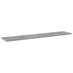 vidaXL Kirjahyllytasot 4 kpl betoninharmaa 100x20x1,5 cm lastulevy hinta ja tiedot | Hyllyt | hobbyhall.fi