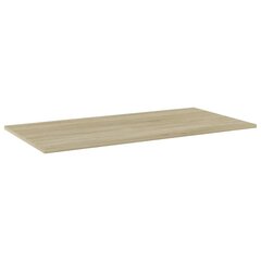 vidaXL Kirjahyllytasot 4 kpl Sonoma-tammi 100x50x1,5 cm lastulevy hinta ja tiedot | Hyllyt | hobbyhall.fi