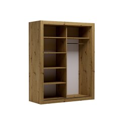 Vaatekaappi ADRK Furniture MOX 160, ruskea hinta ja tiedot | Kaapit | hobbyhall.fi