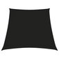 vidaXL Aurinkopurje Oxford-kangas puolisuunnikas 2/4x3 m musta hinta ja tiedot | Aurinkovarjot ja markiisit | hobbyhall.fi