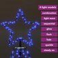 vidaXL Joulukuusi metallitolpalla 1400 LED-valolla sininen 5 m hinta ja tiedot | Joulukuuset ja kranssit | hobbyhall.fi