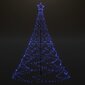 vidaXL Joulukuusi metallitolpalla 1400 LED-valolla sininen 5 m hinta ja tiedot | Joulukuuset ja kranssit | hobbyhall.fi